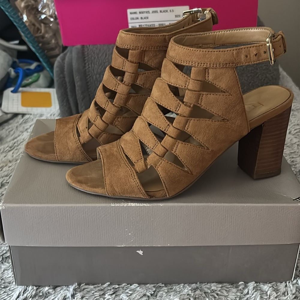 COPY - Tan Heeled Sandals